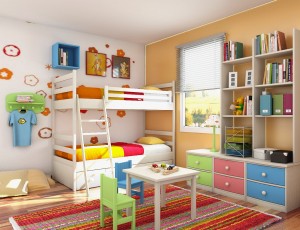 chambre enfant coloree