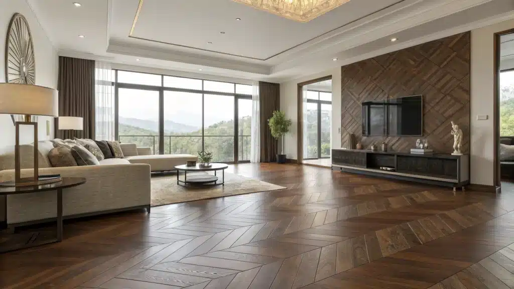 parquet salon moderne